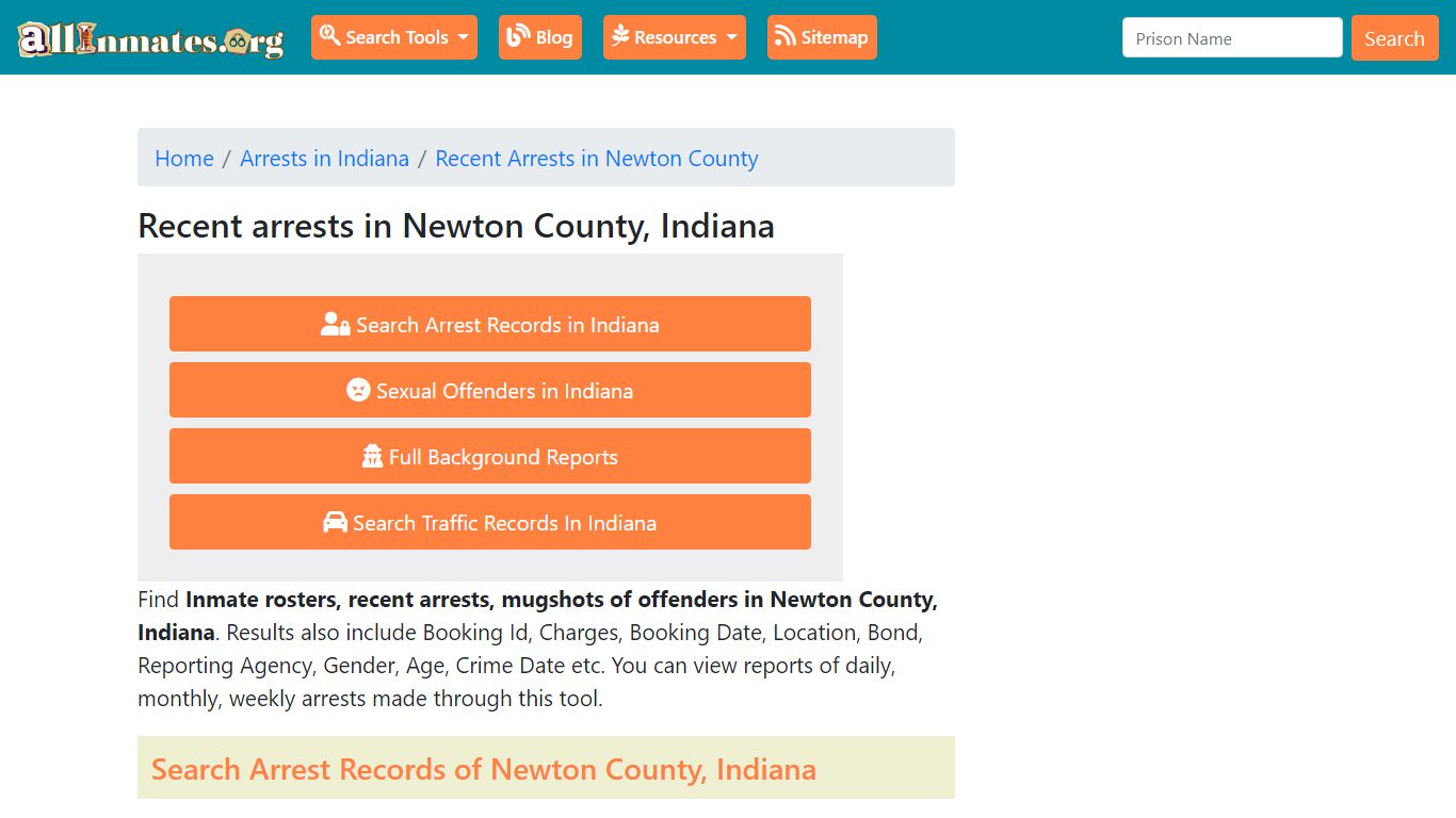 Recent arrests in Newton County, Indiana | Mugshots, Rosters, Inmates ...