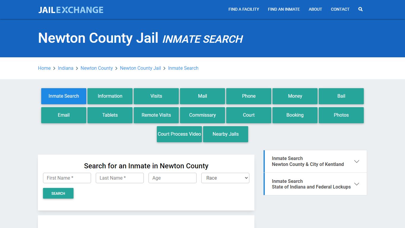 Newton County Jail, IN Inmate Search: Roster & Mugshots