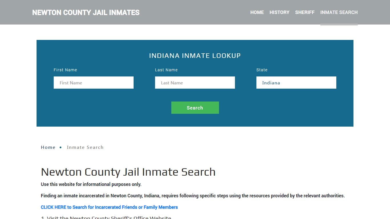 Newton County, IN Detainee Lookup